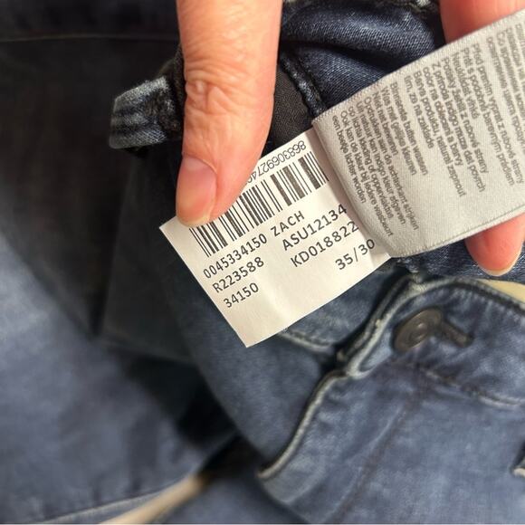 Mavi Athletic Denim Blue Jean Pants Zach Straight Leg Men Size 35 Made in Turkey - Picture 9 of 9